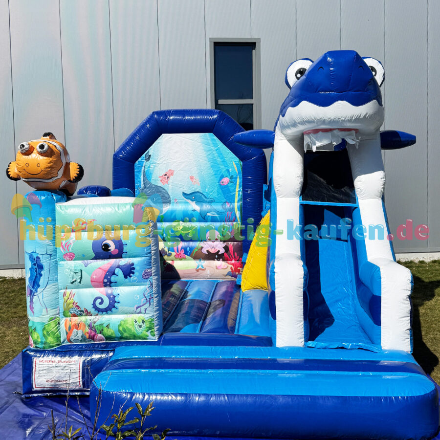 Hüpfburg Clownfisch mit Rutsche – Bild 6