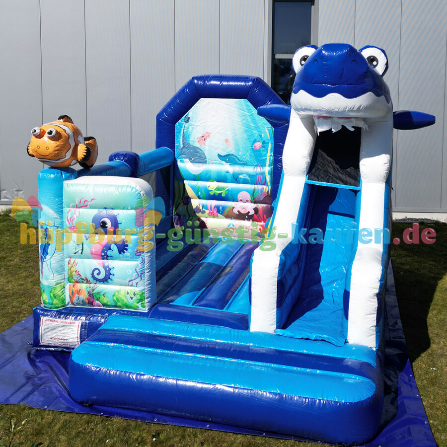 Hüpfburg Clownfisch mit Rutsche – Bild 9