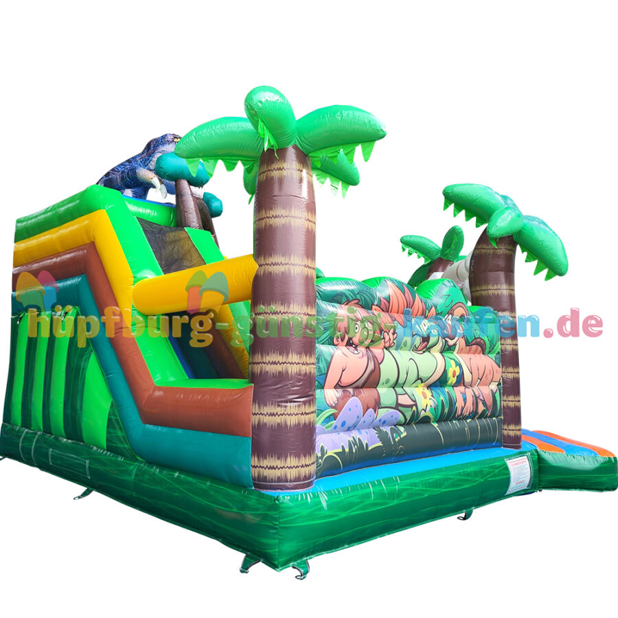 Hüpfburg Dinopark mit Rutsche – Bild 4