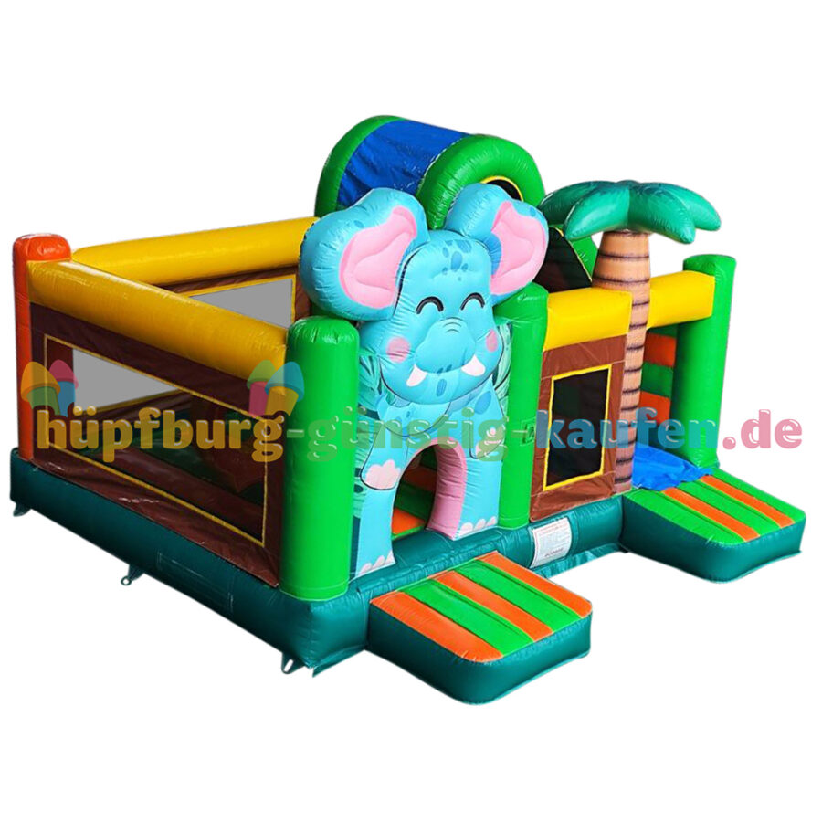 Hüpfburg Elefantenwelt mit Rutsche – Bild 15
