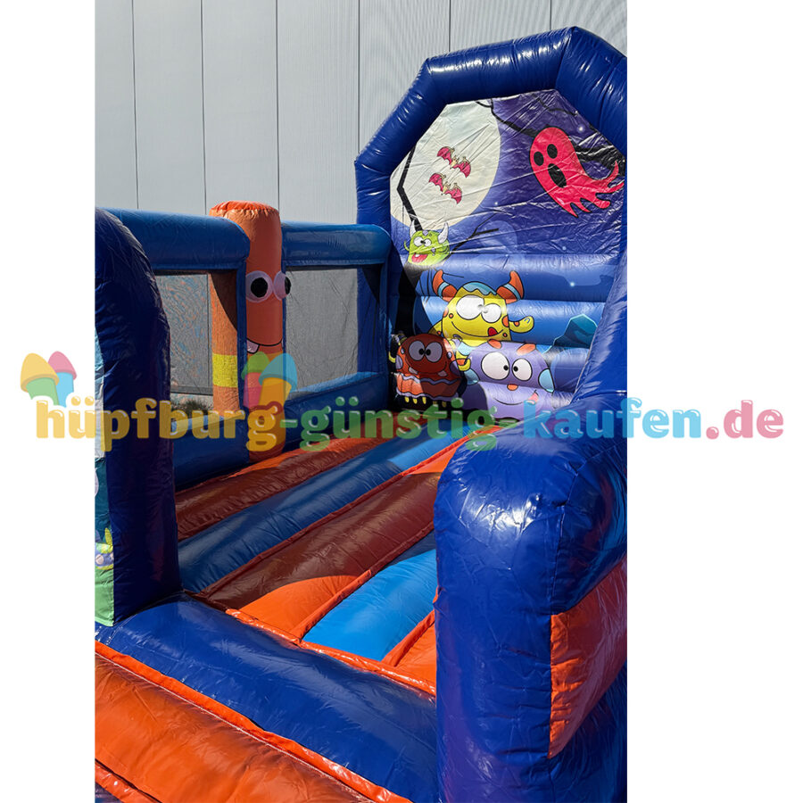 Hüpfburg Gruselmonster mit Rutsche – Bild 3