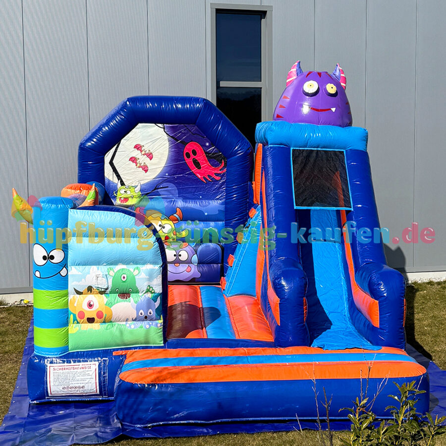 Hüpfburg Gruselmonster mit Rutsche – Bild 5