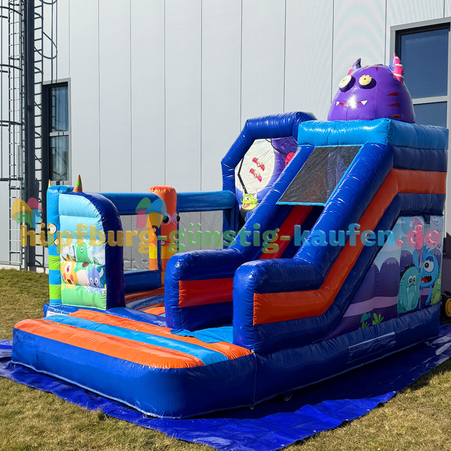 Hüpfburg Gruselmonster mit Rutsche – Bild 7