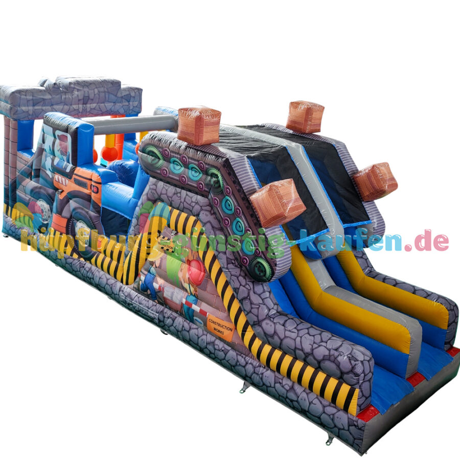 Hüpfburg Hindernisparcours Baustelle – Bild 11