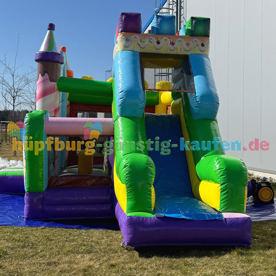 Hüpfburg Partydrache mit Rutsche – Bild 13