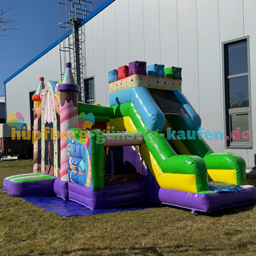 Hüpfburg Partydrache mit Rutsche – Bild 15