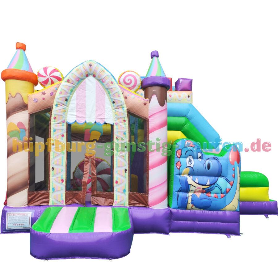 Hüpfburg Partydrache mit Rutsche