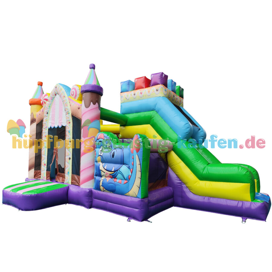 Hüpfburg Partydrache mit Rutsche – Bild 27