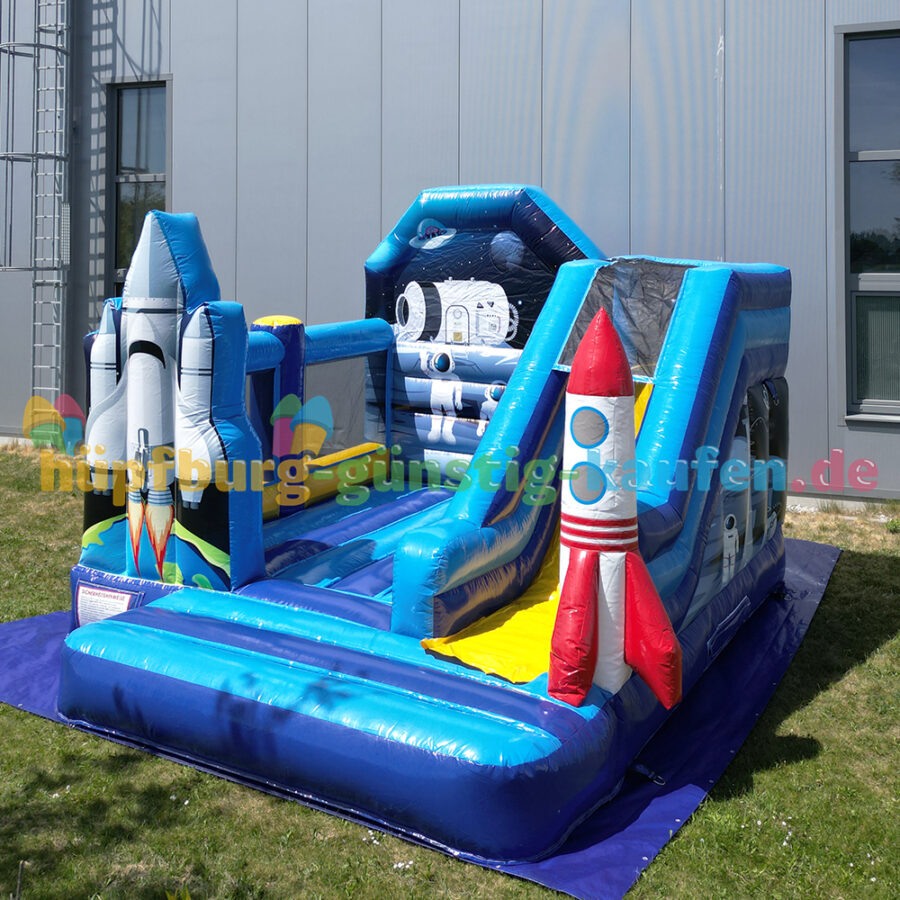 Hüpfburg Raketenstart mit Rutsche – Bild 8