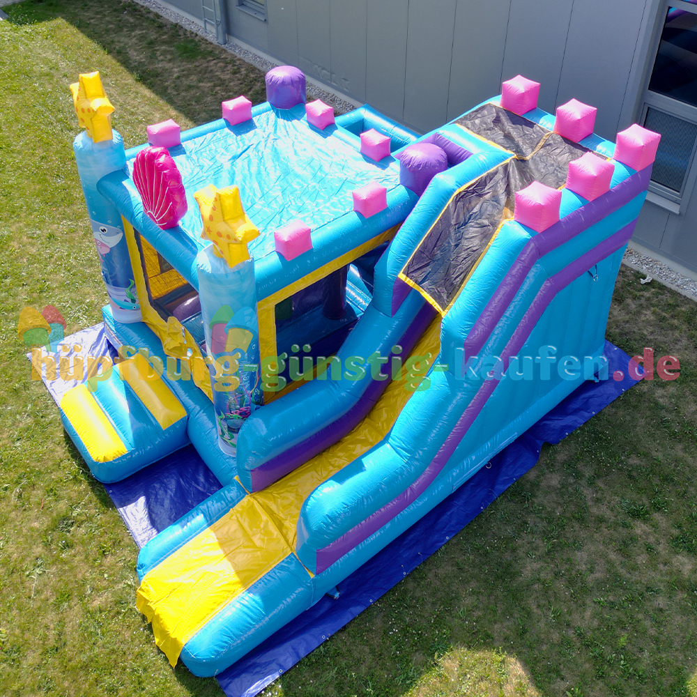 Hüpfburg Seestern mit Rutsche – Bild 7