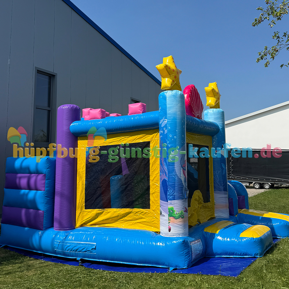 Hüpfburg Seestern mit Rutsche – Bild 18