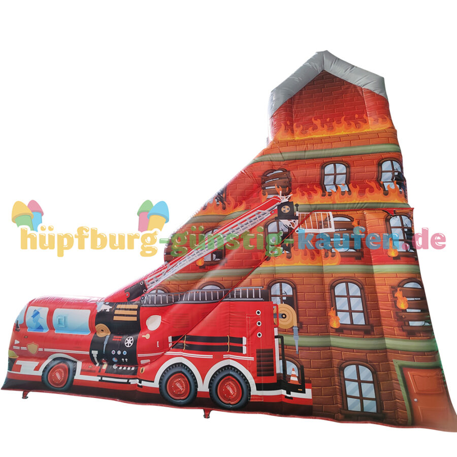Hüpfburg Rutsche Löschzug – Bild 8